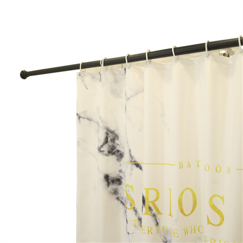 阳台晾衣杆浴室免打孔浴帘杆卫生间隔离窗帘伸缩杆卧室衣柜挂衣杆