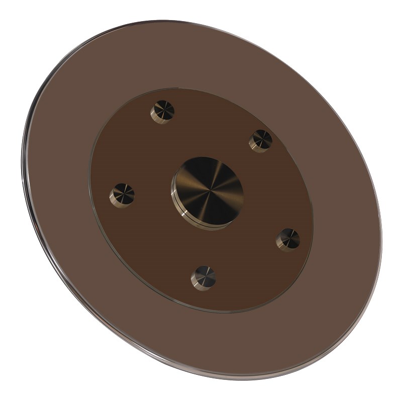 玻璃转盘钢化茶色高档旋转底座圆形酒店饭桌餐桌家用转台