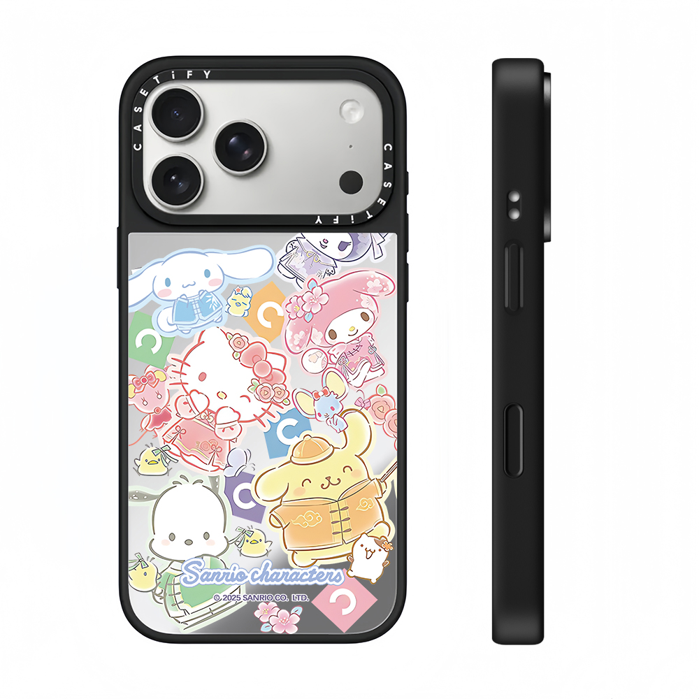 CASE联名三丽鸥家族适用苹果iPhone17ProMax手机壳15Pro潮牌镜面