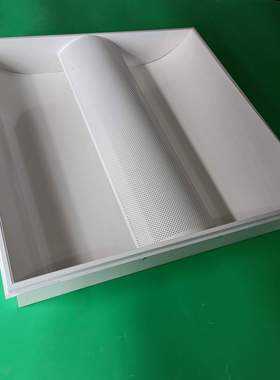 T8明装双管灯盘  工程黑色LED格栅灯盘 180*1200mm应急平板灯