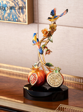 罗比罗丹珐瑯彩工艺客厅装饰创意电视柜办公室家居饰品