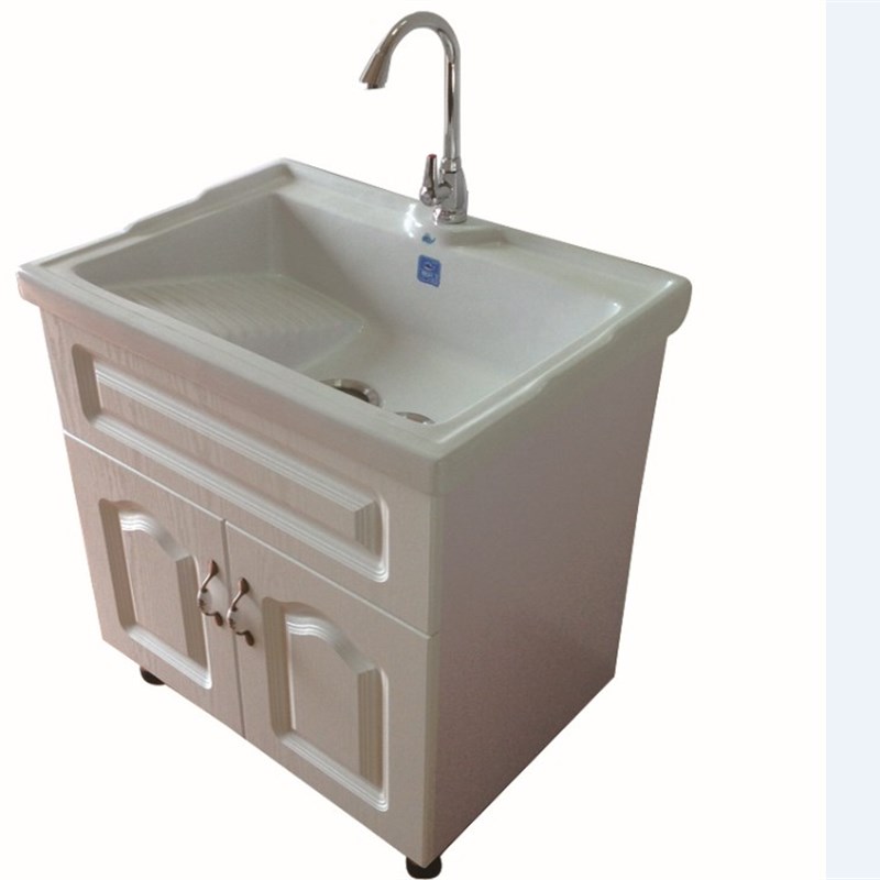 欧式实木阳台卫生间高温陶瓷带搓洗水斗池洗手脸漱盆槽洗盥台