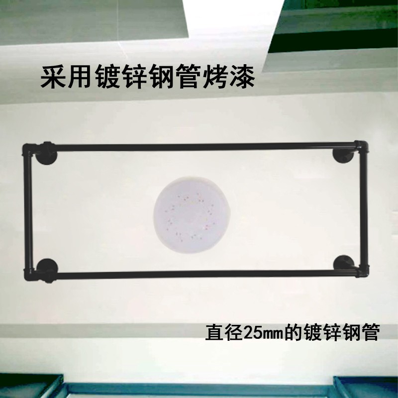 晾衣杆阳台顶装固定式晾衣架凉衣捍天花板打孔吊顶双杆式挂晒衣架