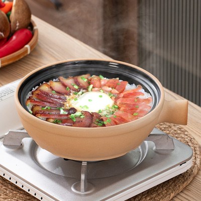 广式煲仔饭专用砂锅啫啫煲单柄土砂锅明火电陶炉商用浅锅土锅沙锅