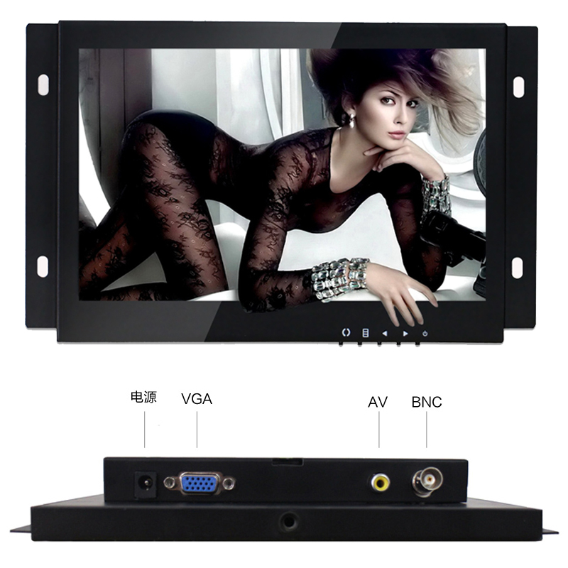 7寸10寸12寸嵌入式机柜用工业显示屏电脑高清HDMI液晶监控显示器