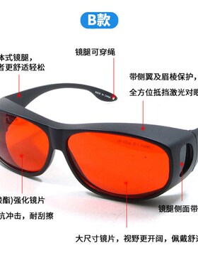 nnnn激光防护眼镜阻挡绿光紫外光蓝光护目镜
