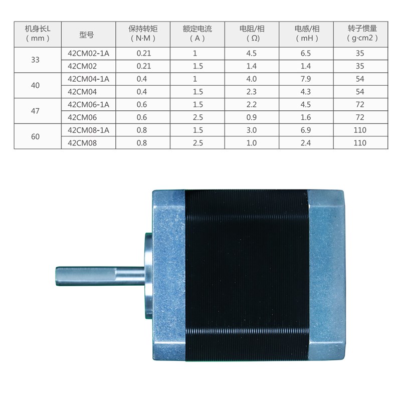 雷赛42开环步进电机装脉冲驱动器42CM04/42CM06/42CM08调速马达