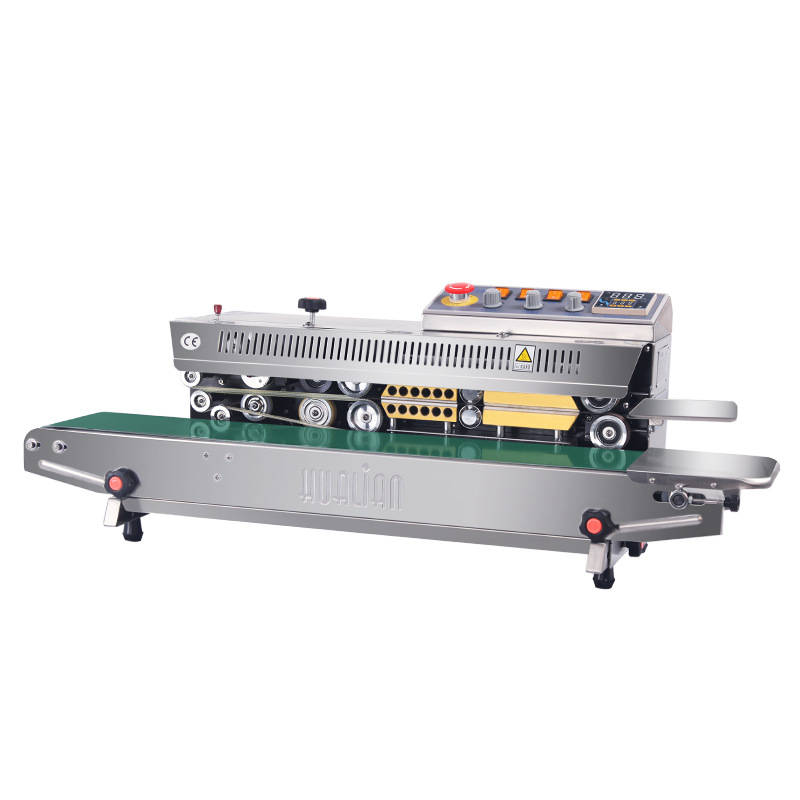 墨轮印字封口机塑料薄膜快速连续封口机墨轮印字日期打码810