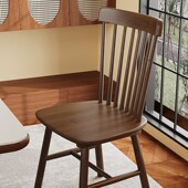 实木餐椅餐桌椅复古靠背椅中古风商用书房温莎椅