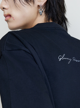 Gloomy Possession【CHANCE】时尚简约纯棉黑色基础款短袖T恤