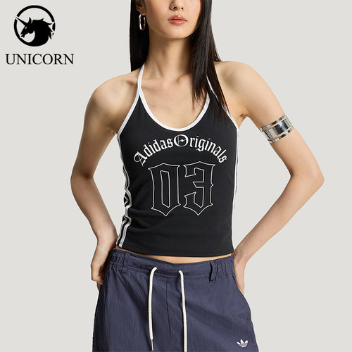 Adidas/阿迪达斯正品夏季款三叶草女士经典休闲无袖背心KT3049