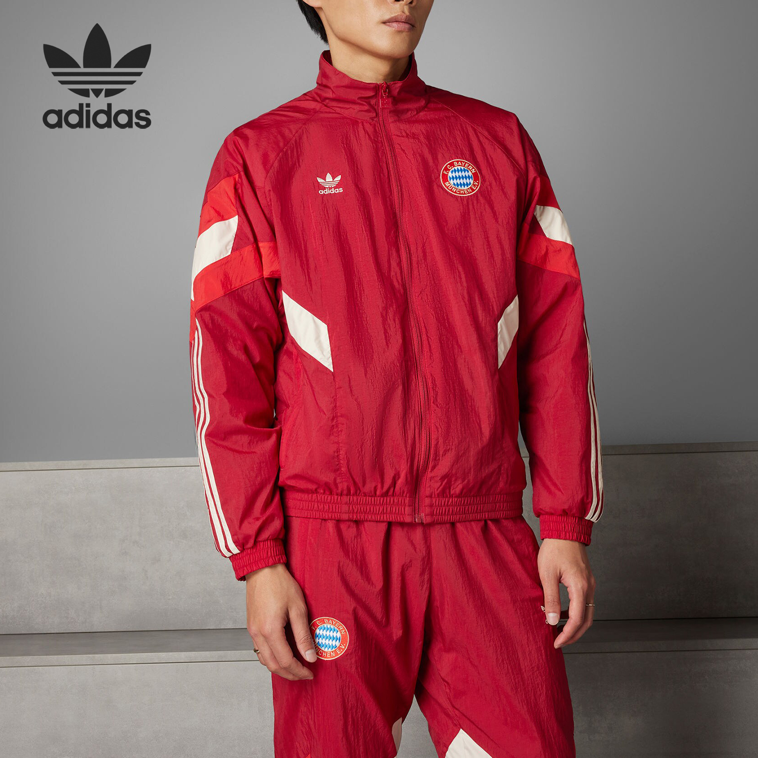 Adidas/阿迪达斯正品三叶草男士运动休闲训练夹克外套IS6508