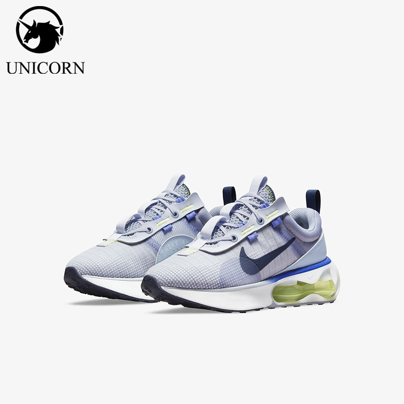 Nike/耐克正品AirMax空新款女白蓝色低帮经典透气篮球鞋DA319-02