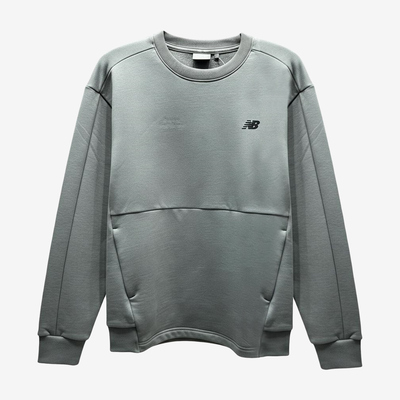 New Balance新百伦正品男款圆领套头运动长袖卫衣NDE12051-GR