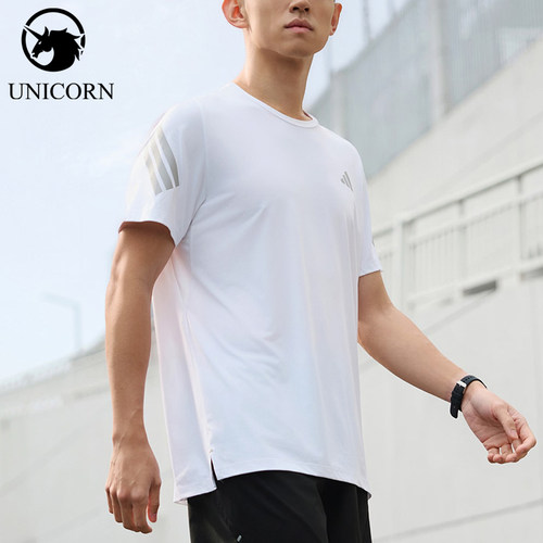 Adidas/阿迪达斯官方正品2026年新款男士耐磨亲肤短袖T恤JZ7695