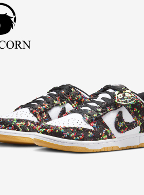 Nike/耐克正品DunkLowRetro新款男白黑色经典街头板鞋IB2263-100