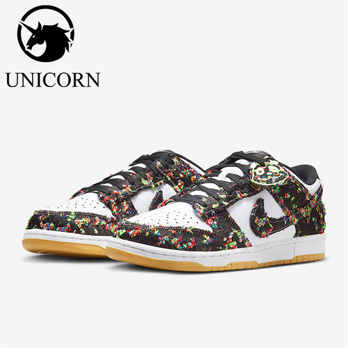 Nike/耐克正品DunkLowRetro新款男白黑色经典街头板鞋IB2263-100