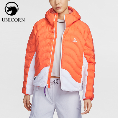 Nike/耐克正品Therma-FIT女士运动拼接长袖连帽棉服HM9964-819