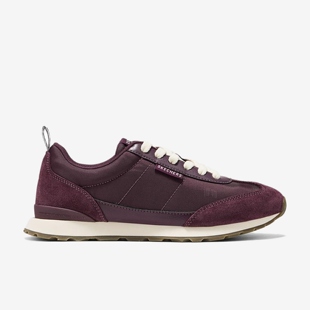 Skechers斯凯奇Casual 帆布女款低帮生活休闲鞋177273-WINE