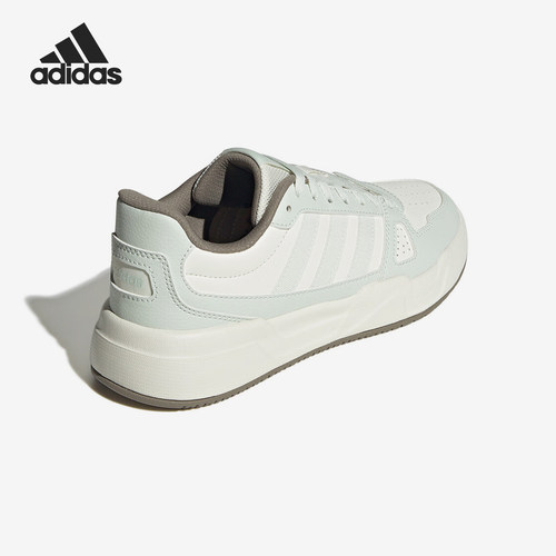 Adidas/阿迪达斯官方正品24冬季女士轻便拼接皮面户外板鞋JS3418