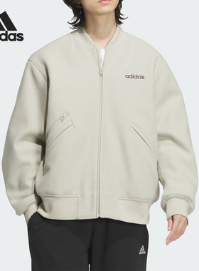 Adidas/阿迪达斯官方正品秋冬男女保暖宽松飞行员休闲棉服JL9565