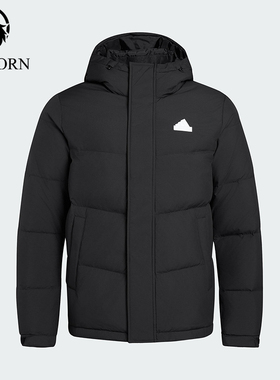 Adidas/阿迪达斯正品冬季男女简约经典连帽保暖运动羽绒服KF6754