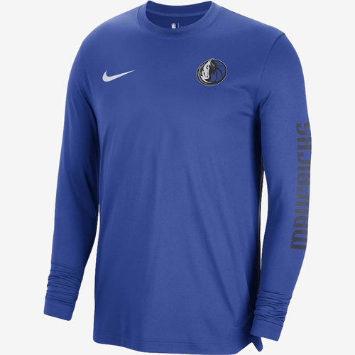 Nike耐克正品Dallas Mavericks男女同款篮球长袖T恤DX9438-480