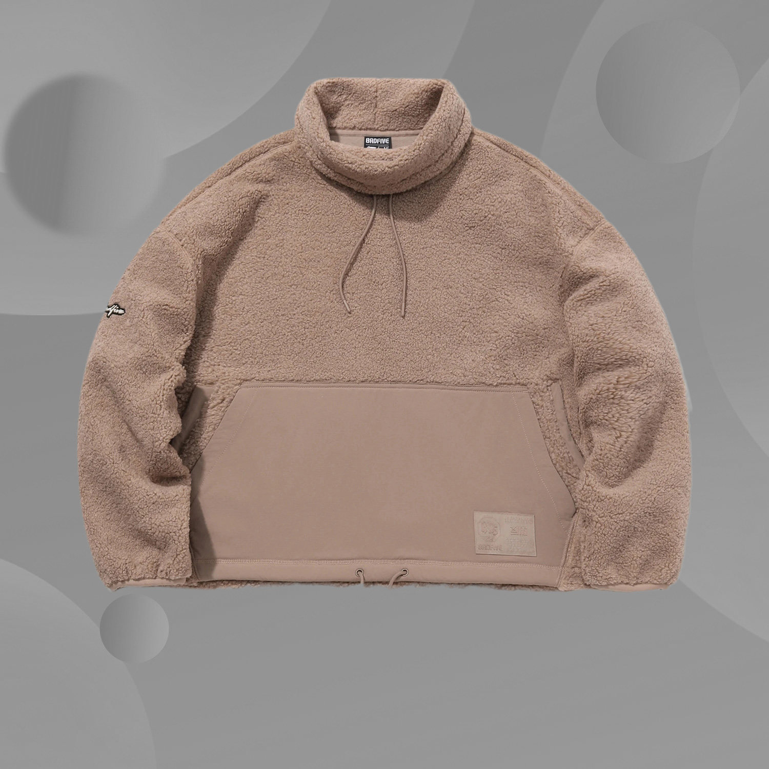 李宁正品卫衣新款BADFIVE篮球系列女子宽松针织羊羔毛外套AFDQ342