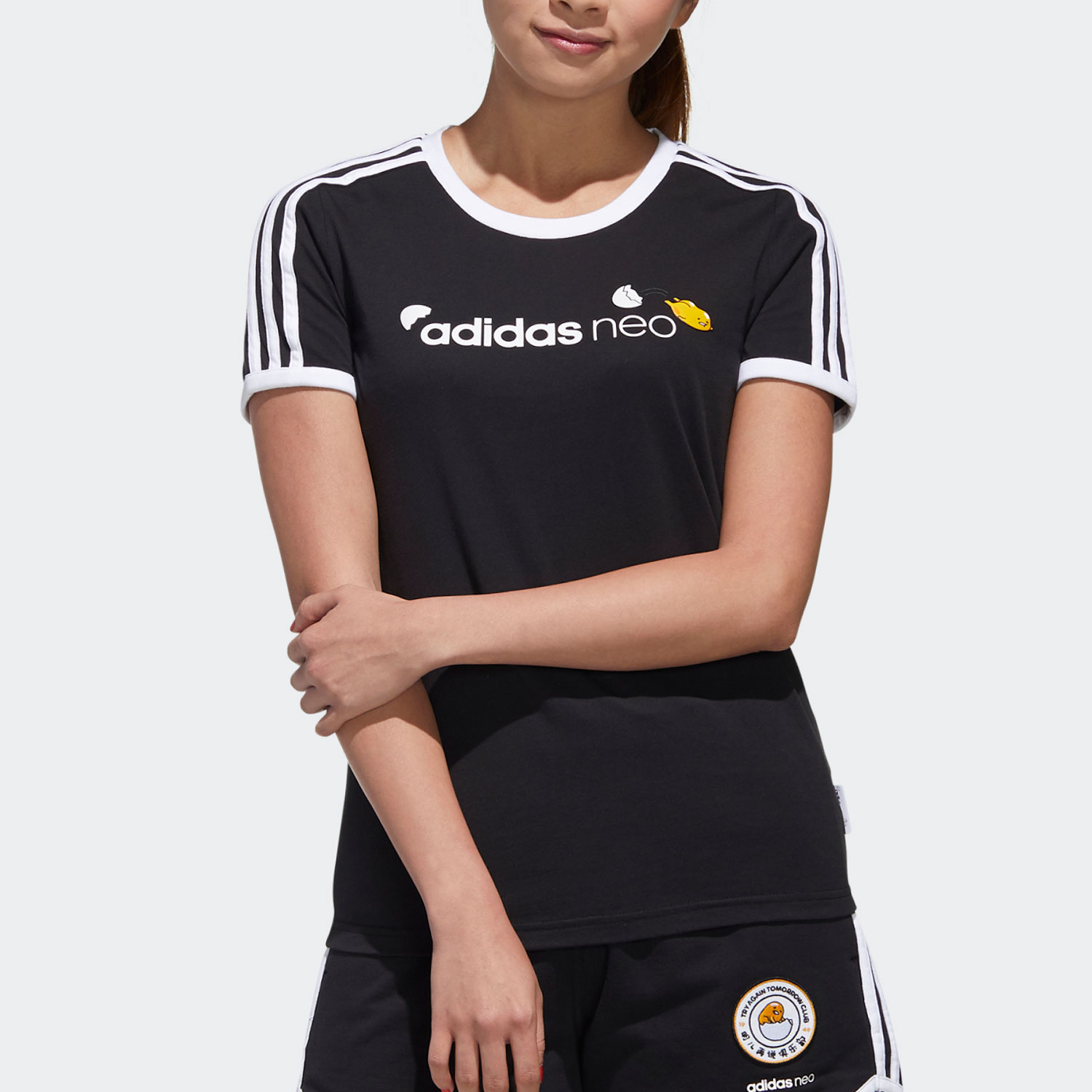 Adidas/阿迪达斯正品夏季新款女子休闲透气运动短袖T恤衫 GL7212