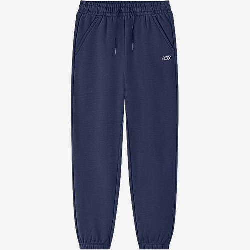 Skechers斯凯奇正品儿童加绒系带束脚保暖运动裤L425K115-002Z