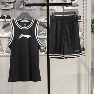 YATV059 男大童亲肤舒适透气篮球运动比赛套装 2025新款 李宁正品