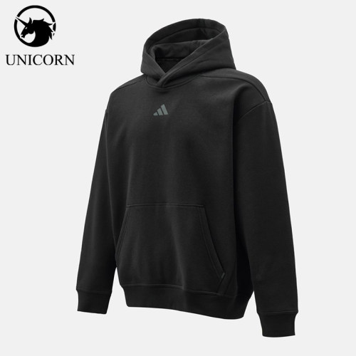 Adidas/阿迪达斯正品S新款男女黑色柔软经典休闲连帽卫衣JZ6248