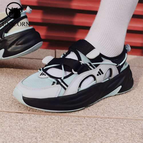 Adidas/阿迪达斯官方正品OZWAVE SANDAL女士魔术贴厚底凉鞋KH5741
