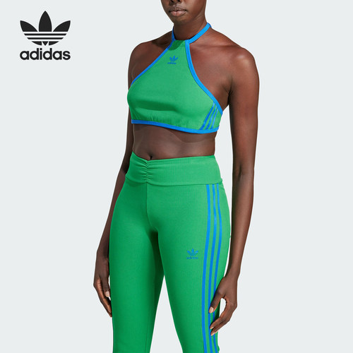 阿迪达斯女士系带修身吊带背心