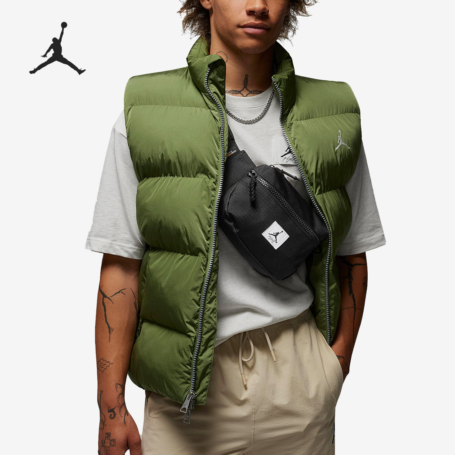 Nike/耐克正品Jordan Flight男女同款时尚运动腰包FV2901-010,运动包/户外包/配件,腰包,淘宝优惠券,粉丝福利购,淘宝优惠卷