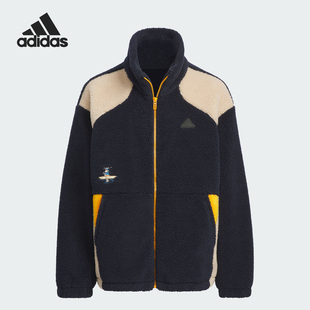 WARM JKT大童摇粒绒运动外套JC9358 阿迪达斯正品 Adidas