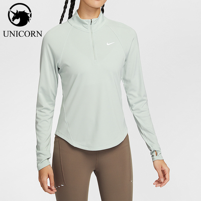 Nike/耐克正品Dri-FIT女士运动跑步半拉链训练长袖T恤HV2843-034