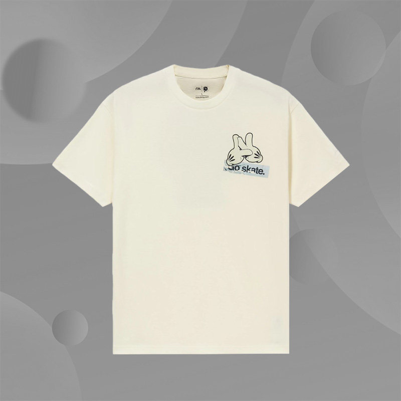 李宁Lining男子22新款x OG_SLICK联名宽松圆领短袖T恤AHSS057-1