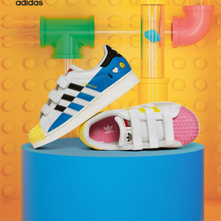 三叶草儿童运动透气魔术贴休闲鞋 IF2911 阿迪达斯正品 Adidas