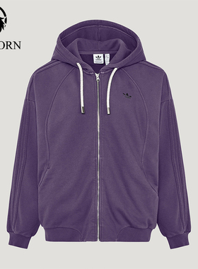 Adidas/阿迪达斯正品三叶草女士经典连帽经典时尚夹克外套KT6378