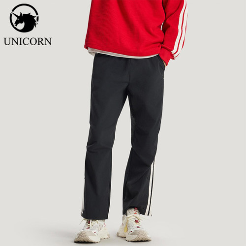 Adidas/阿迪达斯官方正品春秋男士拒水梭织直筒运动长裤KR3077