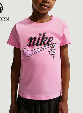 Nike/耐克正品女士针织圆领印花简约运动短袖T恤IZ7749-621