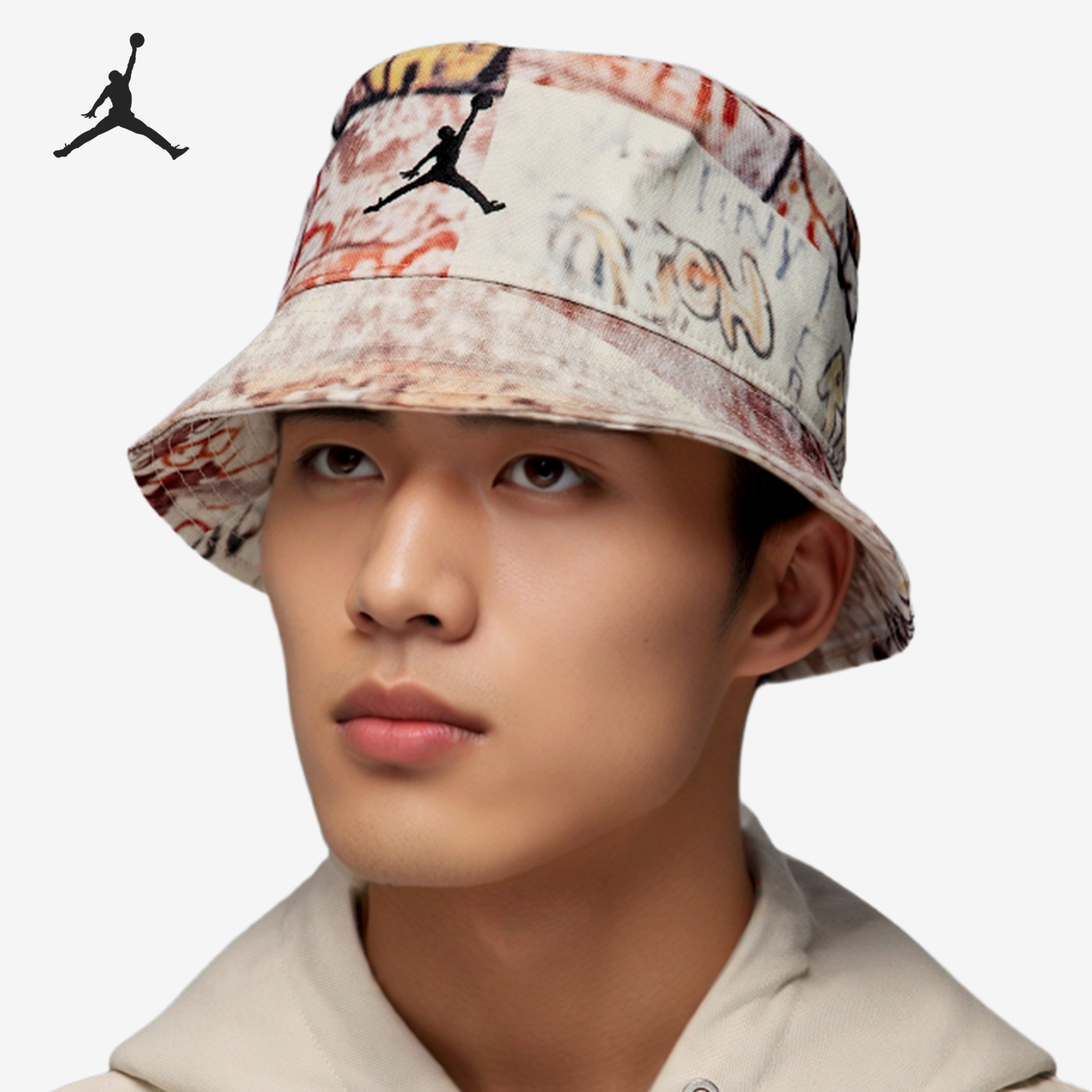 Nike/耐克正品Jordan Apex男女运动休闲印花渔夫帽IF1538-133