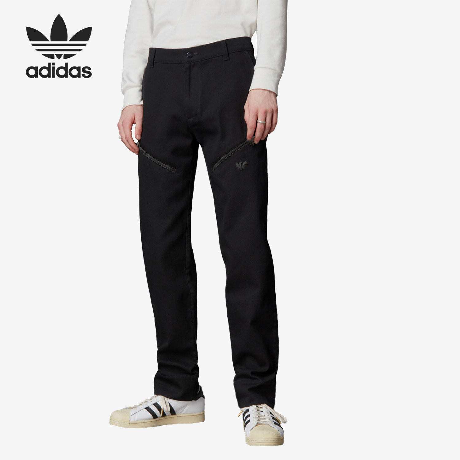 Adidas/阿迪达斯正品三叶草BLUE VERSION男子工装长裤H33478