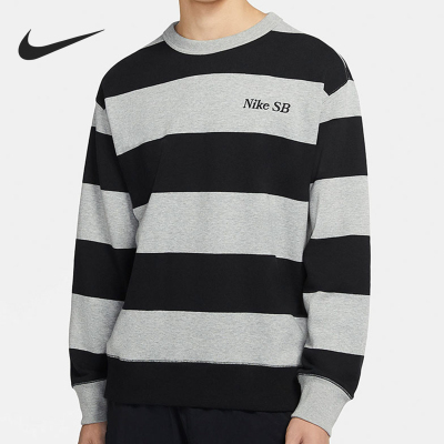 Nike/耐克正品新款男士时尚条纹圆领休闲运动卫衣CV4310-063