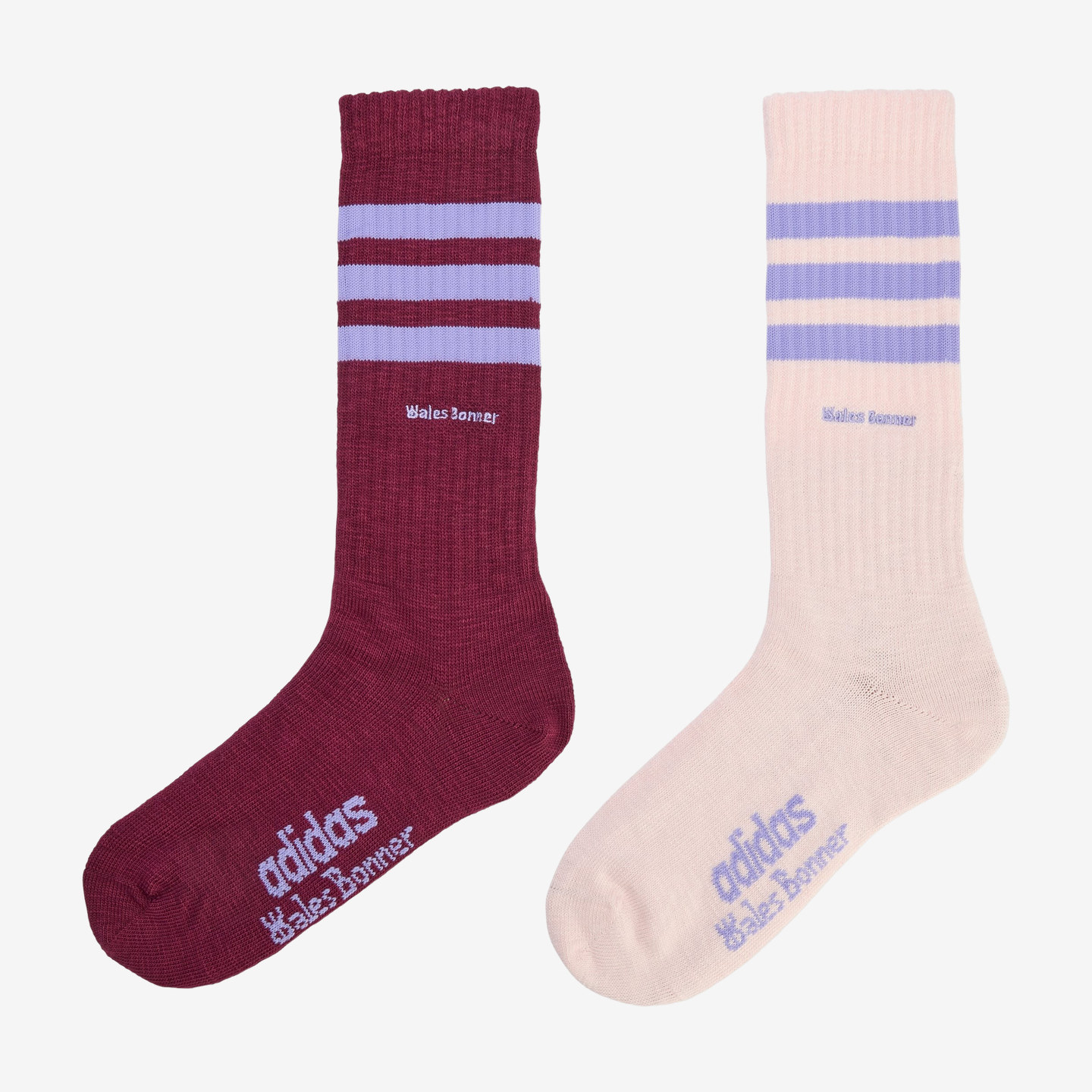 Adidas阿迪达斯正品WALES BONNER联名男女3S中筒罗纹袜子KD7727