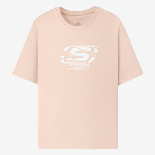 Skechers斯凯奇正品儿童款舒适百搭潮流时尚短袖T恤L225U153-05KE