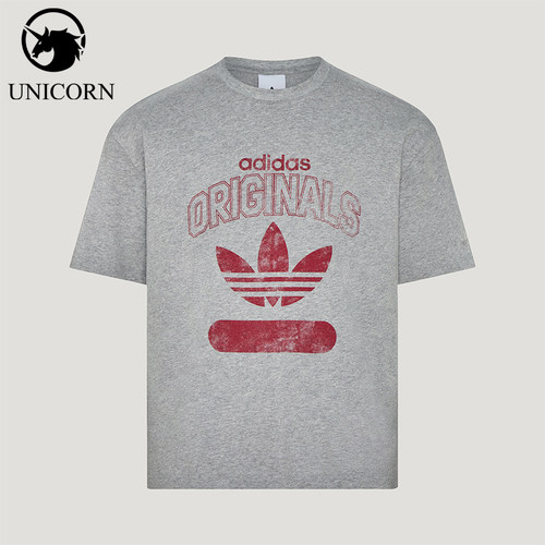 Adidas/阿迪达斯正品三叶草男士圆领套头透气短袖T恤KX1985