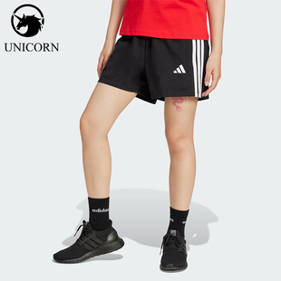 Adidas/阿迪达斯官方正品W 3S SJ SHO女士高腰运动经典短裤JD0908
