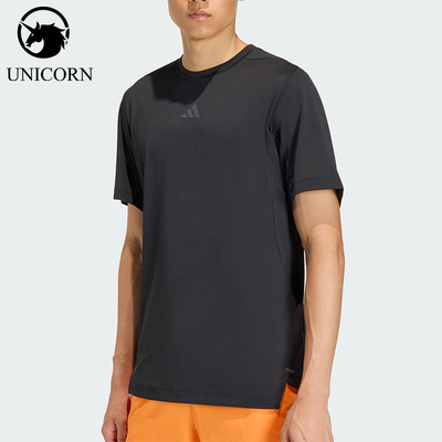 Adidas/阿迪达斯官方正品2026年男士轻便运动短袖T恤健身服KE9932